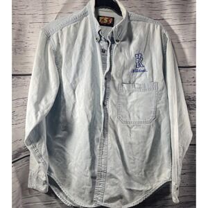 Vintage University of Kentucky Denim Shirt Women's Small Wildcats UK Button Up